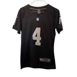 Nike Black NFL Jersey #4 with Silver Accents